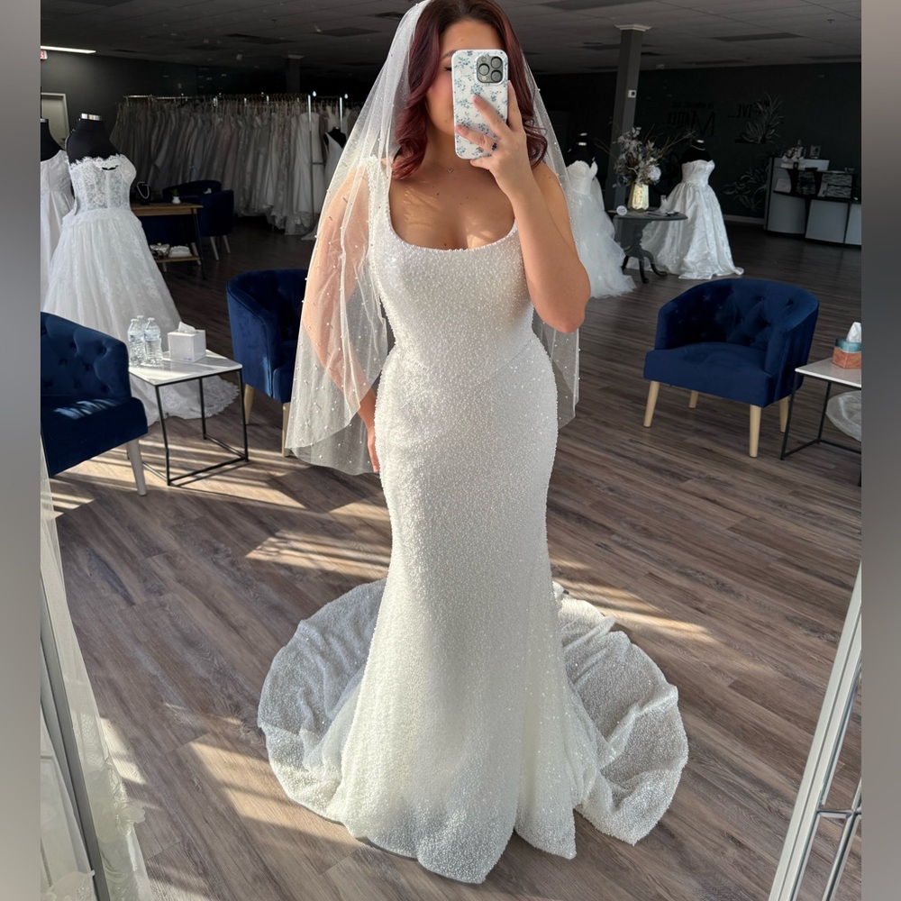 Nora Spencer Signature Fully Beaded Ivory Wedding Dress